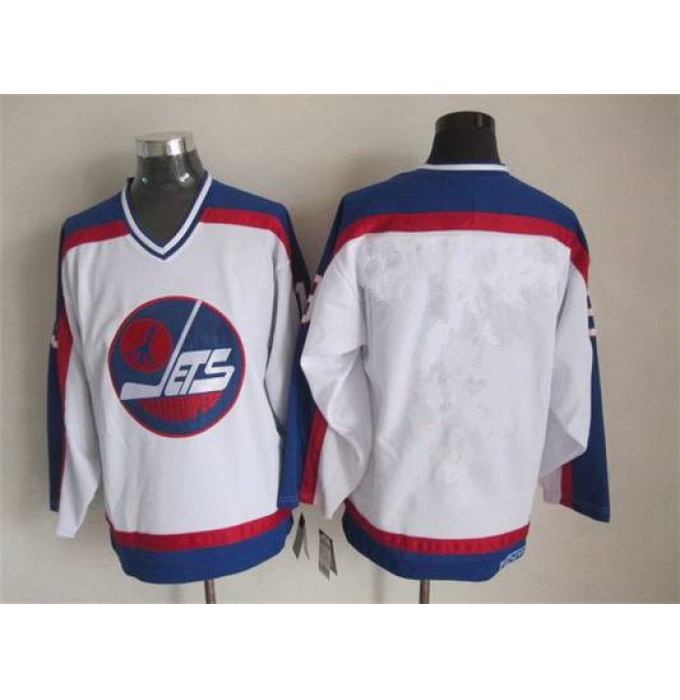 Men's Winnipeg Jets Blank 1979-80 White CCM Vintage Throwback Jersey