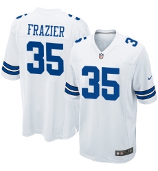 Men's Nike Dallas Cowboys #35 Kavon Frazier Game White NFL Jersey