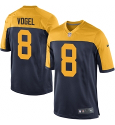 Men's Nike Green Bay Packers #8 Justin Vogel Game Navy Blue Alternate NFL Jersey