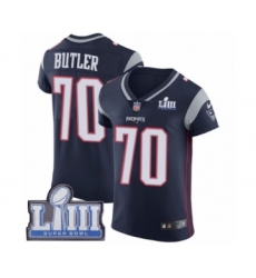 Men's Nike New England Patriots #70 Adam Butler Navy Blue Team Color Vapor Untouchable Elite Player Super Bowl LIII Bound NFL Jersey