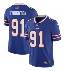 Men's Nike Buffalo Bills #91 Cedric Thornton Royal Blue Team Color Vapor Untouchable Limited Player NFL Jersey