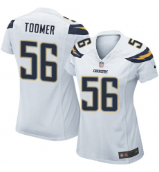 Women's Nike Los Angeles Chargers #56 Korey Toomer Game White NFL Jersey