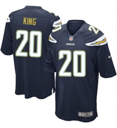Men's Nike Los Angeles Chargers #20 Desmond King Game Navy Blue Team Color NFL Jersey