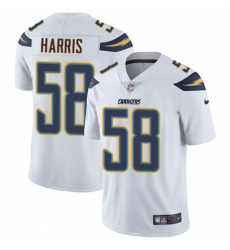 Youth Nike Los Angeles Chargers #58 Nigel Harris White Vapor Untouchable Elite Player NFL Jersey