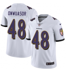 Youth Nike Baltimore Ravens #48 Patrick Onwuasor White Vapor Untouchable Limited Player NFL Jersey