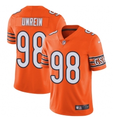 Men's Nike Chicago Bears #98 Mitch Unrein Elite Orange Rush Vapor Untouchable NFL Jersey