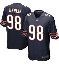 Men's Nike Chicago Bears #98 Mitch Unrein Game Navy Blue Team Color NFL Jersey
