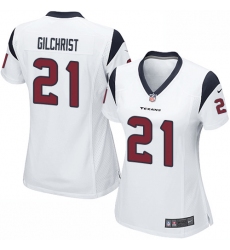 Women's Nike Houston Texans #21 Marcus Gilchrist Game White NFL Jersey