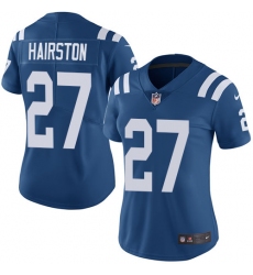 Women's Nike Indianapolis Colts #27 Nate Hairston Royal Blue Team Color Vapor Untouchable Limited Player NFL Jersey