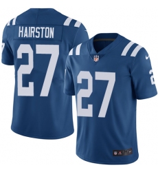 Youth Nike Indianapolis Colts #27 Nate Hairston Royal Blue Team Color Vapor Untouchable Limited Player NFL Jersey