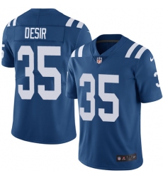 Youth Nike Indianapolis Colts #35 Pierre Desir Royal Blue Team Color Vapor Untouchable Limited Player NFL Jersey