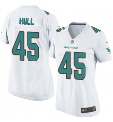 Women's Nike Miami Dolphins #45 Mike Hull Game White NFL Jersey