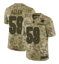 Men's Nike Miami Dolphins #59 Chase Allen Limited Camo 2018 Salute to Service NFL Jersey