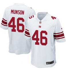 Men's Nike New York Giants #46 Calvin Munson Game White NFL Jersey