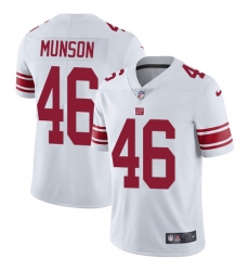 Youth Nike New York Giants #46 Calvin Munson White Vapor Untouchable Elite Player NFL Jersey