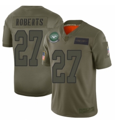 Men's New York Jets #27 Darryl Roberts Limited Camo 2019 Salute to Service Football Jersey