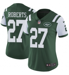 Women's Nike New York Jets #27 Darryl Roberts Green Team Color Vapor Untouchable Limited Player NFL Jersey