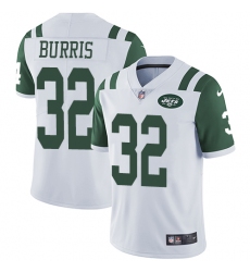 Youth Nike New York Jets #32 Juston Burris White Vapor Untouchable Limited Player NFL Jersey