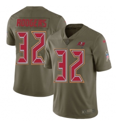 Men's Nike Tampa Bay Buccaneers #32 Jacquizz Rodgers Limited Olive 2017 Salute to Service NFL Jersey