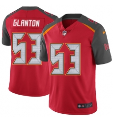 Men's Nike Tampa Bay Buccaneers #53 Adarius Glanton Red Team Color Vapor Untouchable Limited Player NFL Jersey