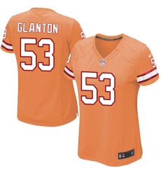 Women's Nike Tampa Bay Buccaneers #53 Adarius Glanton Game Orange Glaze Alternate NFL Jersey