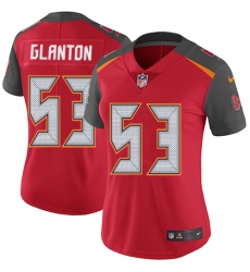 Women's Nike Tampa Bay Buccaneers #53 Adarius Glanton Red Team Color Vapor Untouchable Elite Player NFL Jersey