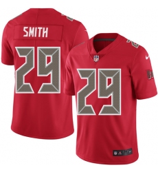 Men's Nike Tampa Bay Buccaneers #29 Ryan Smith Limited Red Rush Vapor Untouchable NFL Jersey