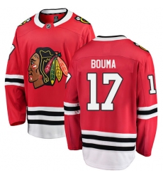 Youth Chicago Blackhawks #17 Lance Bouma Fanatics Branded Red Home Breakaway NHL Jersey