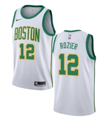 Men's Nike Boston Celtics #12 Terry Rozier Swingman White NBA Jersey - City Edition