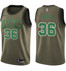 Youth Nike Boston Celtics #36 Shaquille O'Neal Swingman Green Salute to Service NBA Jersey