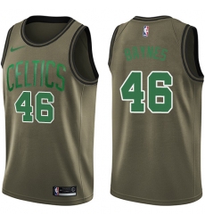 Men's Nike Boston Celtics #46 Aron Baynes Swingman Green Salute to Service NBA Jersey