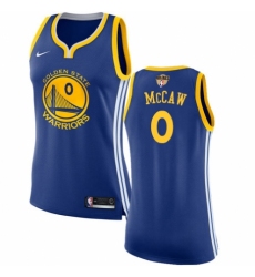 Women's Nike Golden State Warriors #0 Patrick McCaw Authentic Royal Blue Road 2018 NBA Finals Bound NBA Jersey - Icon Edition