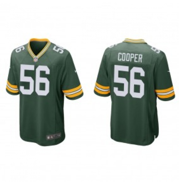 Men's Green Bay Packers #56 Edgerrin Cooper Green Vapor Limited Football Stitched Jersey