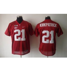 Alabama Crimson Tide #21 Dre Kirkpatrick Red 2016 College Football Playoff National Championship Patch Stitched NCAA Jersey