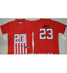 Youth Ohio State Buckeyes #23 Lebron James Red Alternate Elite Stitched NCAA Jersey