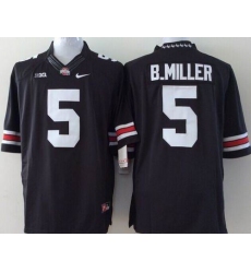 Youth Ohio State Buckeyes #5 Braxton Miller Black Stitched NCAA Jersey