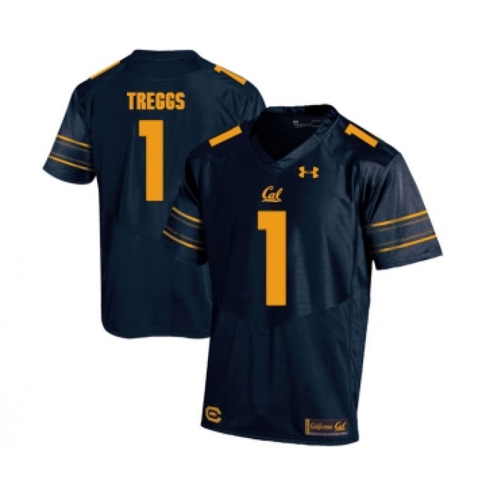 California Golden Bears 1 Bryce Treggs Navy College Football Jersey