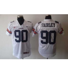 Tigers #90 Fairley White Embroidered NCAA Jersey