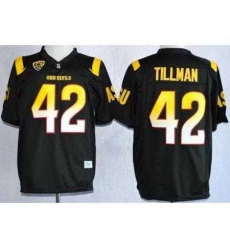 Arizona State Sun Devis (ASU) 42 Pat Tillman Black NCAA Jerseys