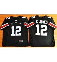 Ohio State Buckeyes #12 Cardale Jones Black Limited Stitched NCAA Jersey