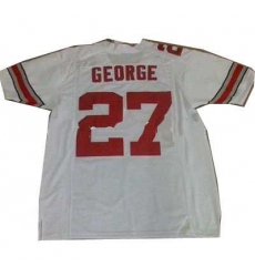 Ohio State Buckeyes #27 GEORGE white ncaa jerseys