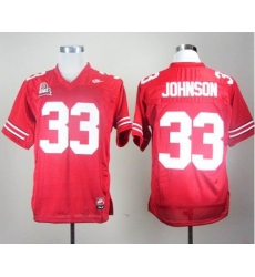 Ohio State Buckeyes #33 Pete Johnson Red Stitched NCAA Jersey