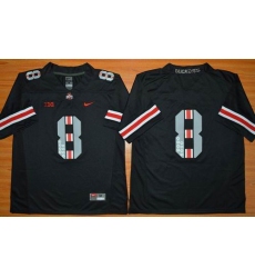 Ohio State Buckeyes #8 Championship Black Commemorative Stitched NCAA Jersey