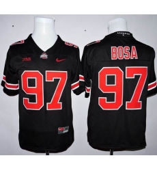 Ohio State Buckeyes #97 Joey Bosa Black(Orange No.) Limited Stitched NCAA Jersey