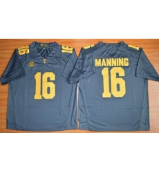 Tennessee Vols #16 Peyton Manning Grey 2015 Stitched NCAA Jersey