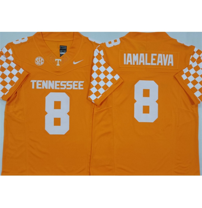 Men's Tennessee Volunteers #8 Nico Iamaleava Orange F.U.S.E. Stitched Jersey