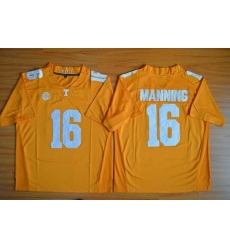 Tennessee Vols #16 Peyton Manning Orange Stitched NCAA Jersey