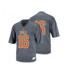 Tennessee Volunteers 16 Peyton Manning Grey College Football Techfit NCAA Jerseys