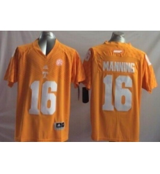 Youth Tennessee Vols #16 Peyton Manning Orange Stitched NCAA Jersey