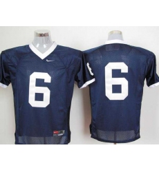 Nittany Lions #6 Navy Blue Embroidered NCAA Jerseys